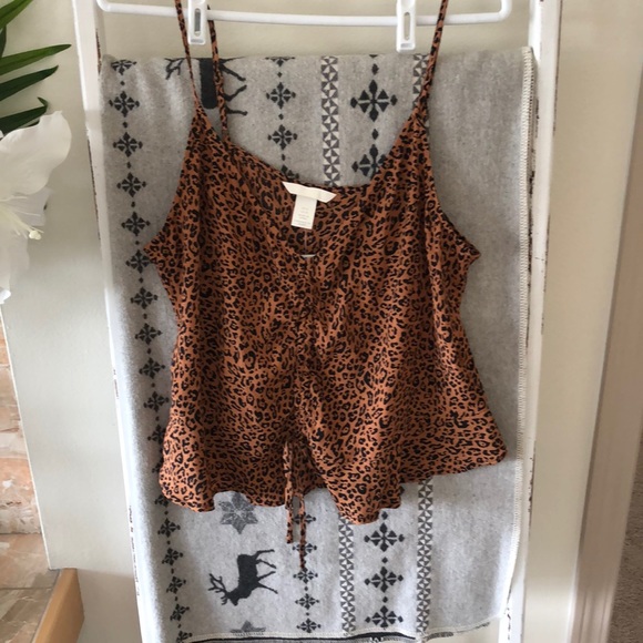 H&M Leopard 🐆 tank top - size 12 US - Picture 1 of 6